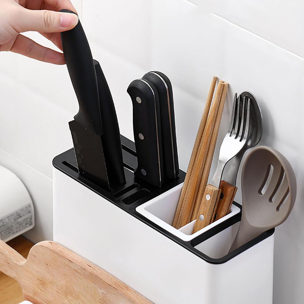 Tableware Storage Holders Kitchen Knife Plastic Storages Racks for Kitchen Convenience Cabinet