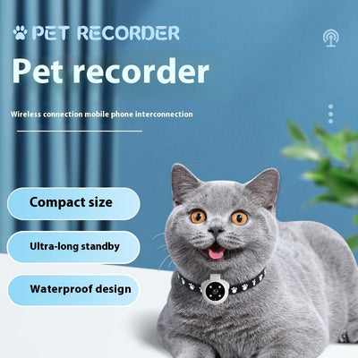 Pets Recorder Pet Tracker Collar Dogs And Cats Viewing Angle Motion Recording Camera Action Camera With Video Records Cat Collars Camera Sport Pet Products