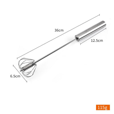 Stainless Steel Semi Automatic Egg Beater Hand Held