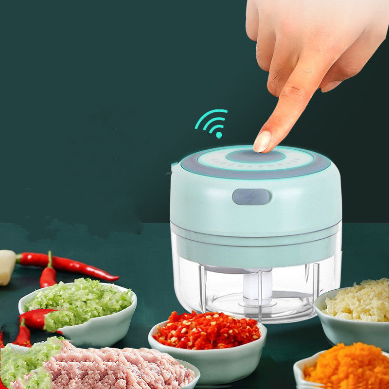 Mini Electric Garlic Chopper USB Charging Ginger Masher Machine Sturdy Durable Chili Vegetable Crusher Kitchen Tool