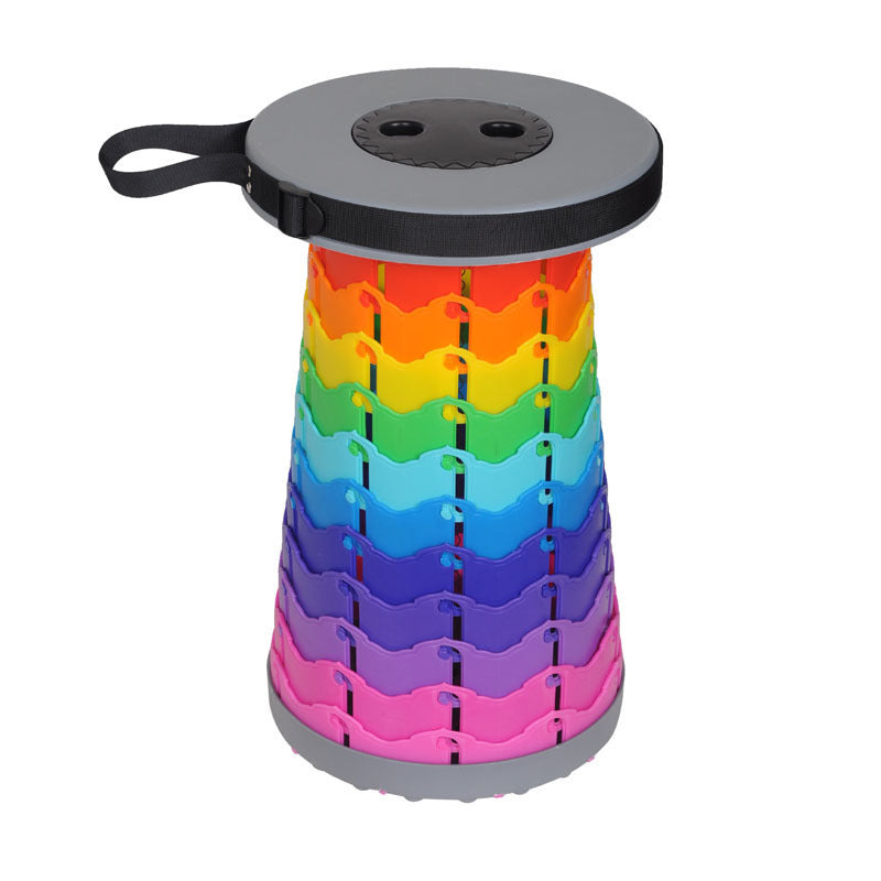 Portable Travel Folding Retractable Rainbow Stool