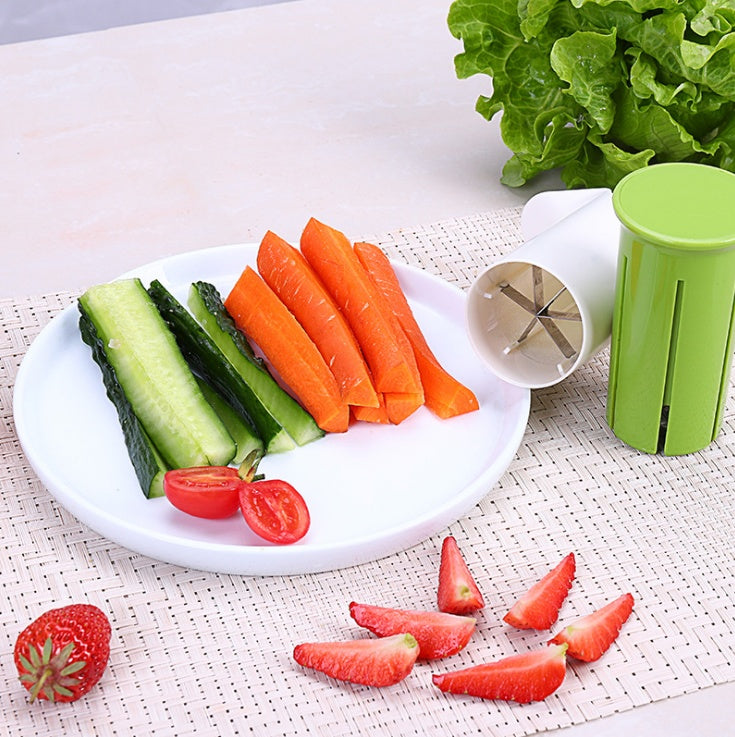 Creative Vegetable Cutters Fruit Kitchen Cucumber Carrot Divider Strawberry Slicer Splitter Kitchen Accessories