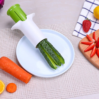 Creative Vegetable Cutters Fruit Kitchen Cucumber Carrot Divider Strawberry Slicer Splitter Kitchen Accessories