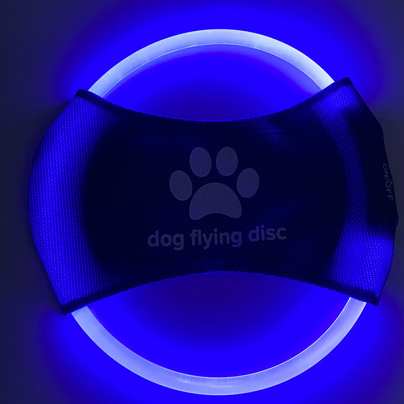 Dog Flying Discs Light Glowing LED Luminous Training Interactive Toys Game Flying Discs Dog Toy Pet Dog Accessories Pet Products