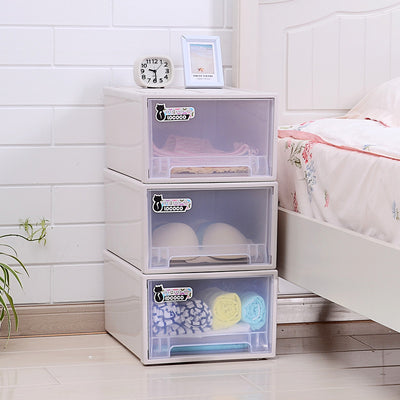 Stackable storage cabinet, baby clothes, sundries box, drawer type storage box, children's toy wardrobe