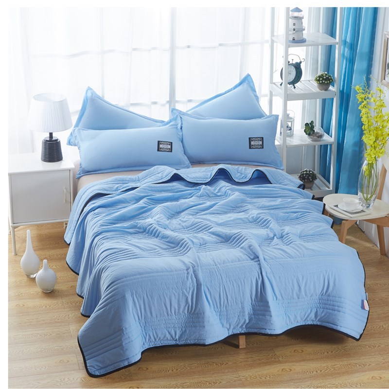 Cooling Blankets Pure Color Summer Quilt Plain Summer Cool Quilt Compressible Air-conditioning Quilt Blanket