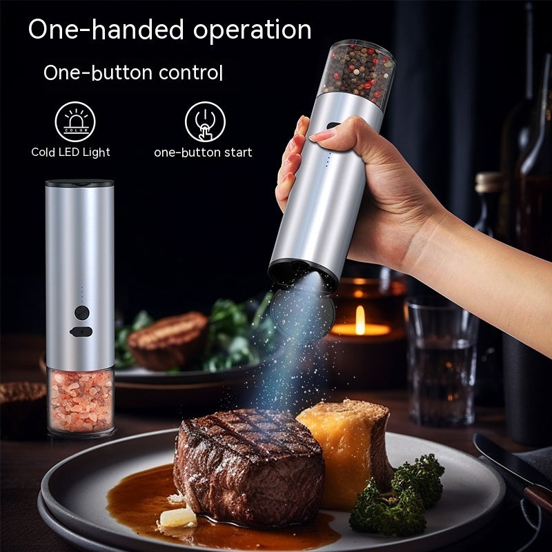 Electric Food Corn Soybean Salt And Pepper Grinder Mill Machine Rechargeable Electric Pepper And Salt Grinder Set