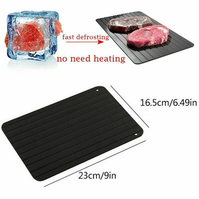 Fast Defrost Tray Fast Thaw Frozen Food Meat Fruit Quick Defrosting Plate Board Defrost Tray Thaw Master Kitchen Gadgets