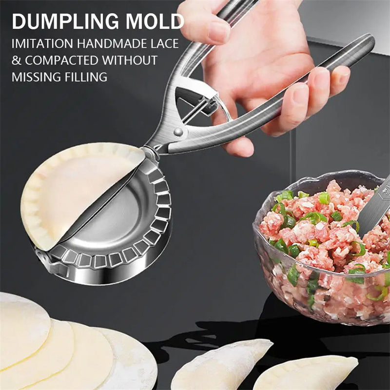 Kitchen Dumpling Mold Stainless Steel Dumpling Machine Pressing Home Baking Tool Skin Press Tool Dumpling Noodle Manual