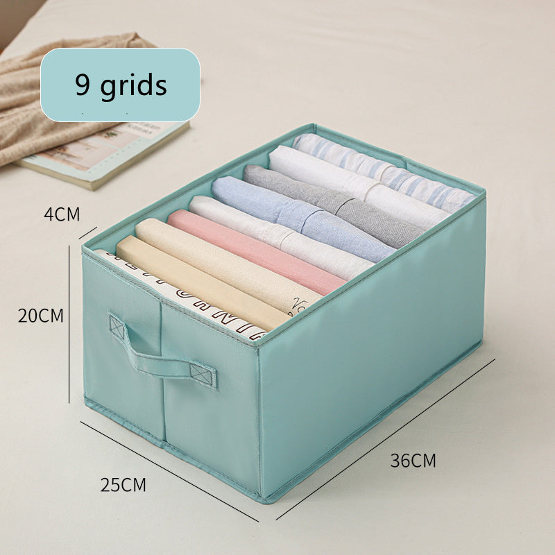 Clothes Denim Pants Drawer Organizer Box