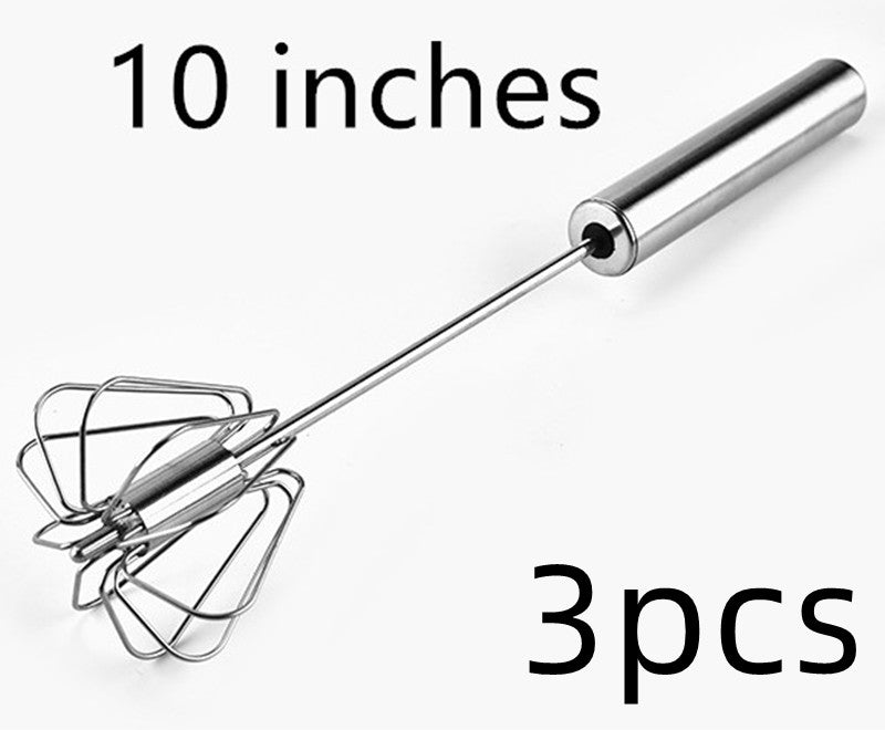 Stainless Steel Semi Automatic Egg Beater Hand Held