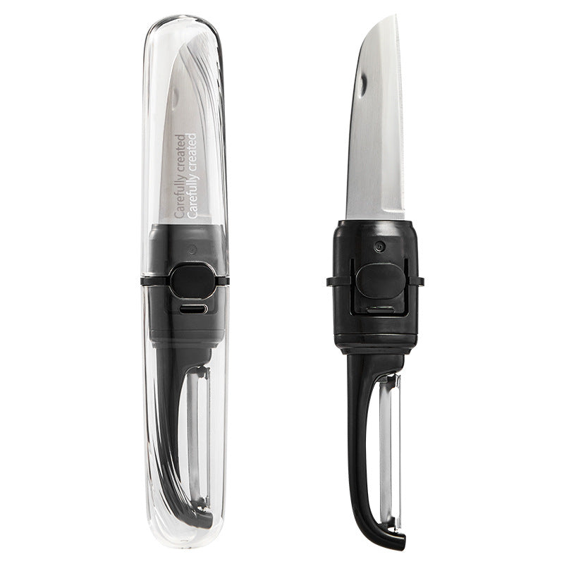 Two-in-one Portable Home Folding Double Head Fruit Knife Peeler