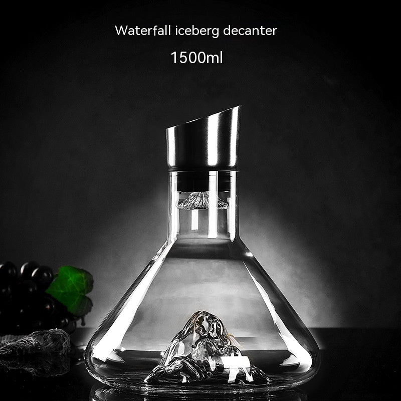 Iceberg Waterfall Fast  Wine Decanter