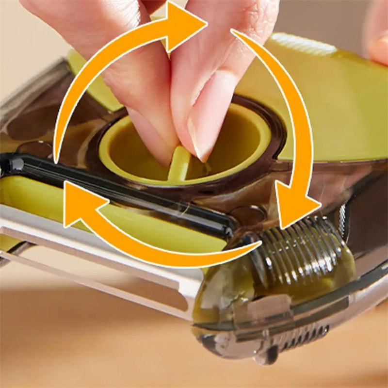 3 In 1 Stainless Steel Peeler Shredder Portable Manual Vegetable Fruit Cutter Multifunctional Scraper Kitchen Tool Kitchen Gadgets