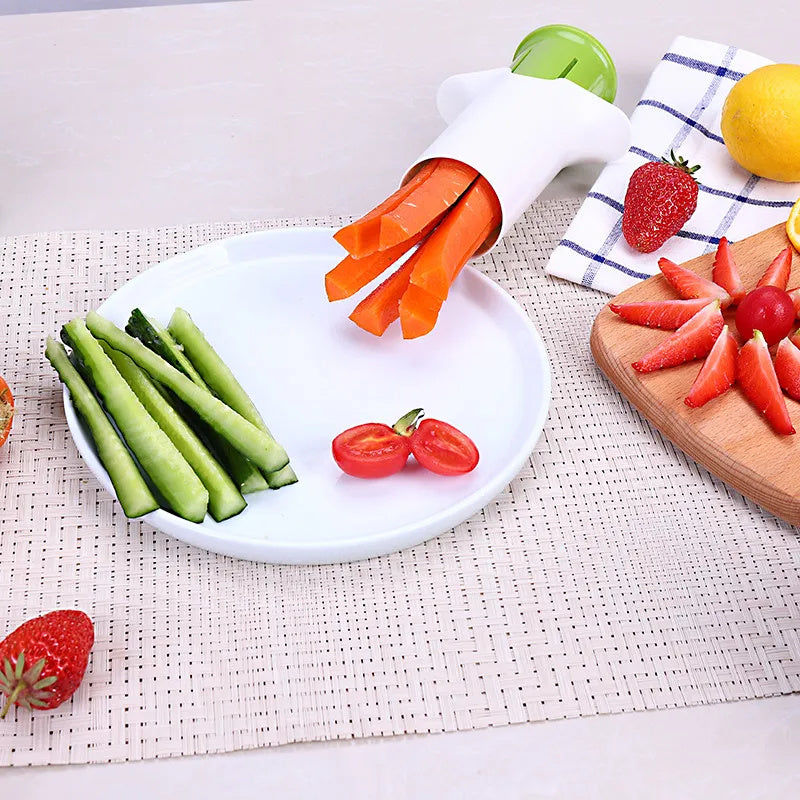 Creative Vegetable Cutters Fruit Kitchen Cucumber Carrot Divider Strawberry Slicer Splitter Kitchen Accessories