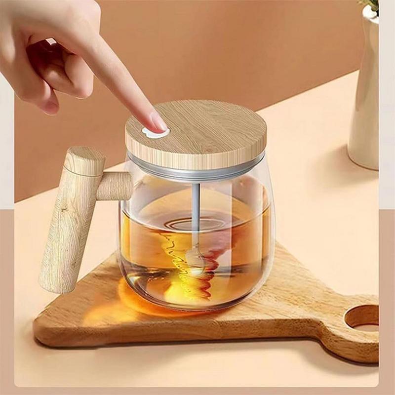 400ML Self Stirring Coffee Mug  Electric Mixing Glass Coffee CupHigh Speed Fast Automatic Coffee Cup For Gyms Dining Room